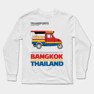 Tuk Tuk Bangkok Thailand Long Sleeve T-Shirt